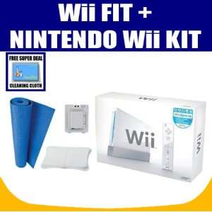  Nintendo WII Game Console and Wii Fit with Exclusive FREE 