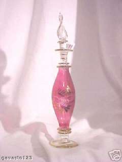 Perfume bottle hand blown glass from Egypt.  