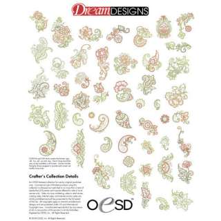 FANTASTIC FLORA OESD Embroidery Machine Designs CD  