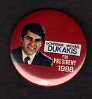 1988 Rare VOTE FOR MIKE DUKAKIS Campaign Button  