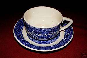 BLUE WILLOW CUPS & SAUCER(S)   USA  