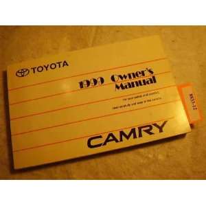  1999 Toyota Camry Owners Manual Toyota Motor Corporation 