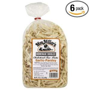 Mrs. Miller?s Pasta, Garlic Parsley, 16 Ounce (Pack of 6)  