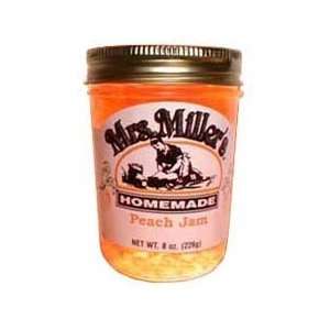 Peach Jam 3 jars Mrs Miller Homemade  Grocery & Gourmet 
