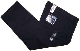 Dockers Mens Classic Fit Hidden Comfort Pleated Khakis   Navy Blue NWT 
