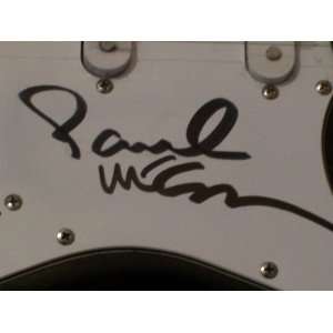  Paul Mccartney Autographed Guitar 