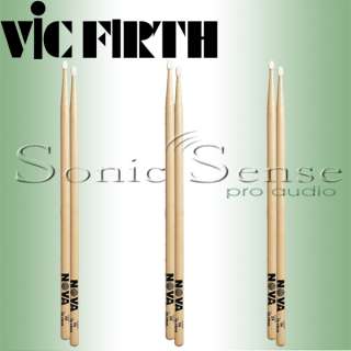 Vic Firth Nova 5A Nylon Tip Drum Sticks Nova 5 A 3 Pack  