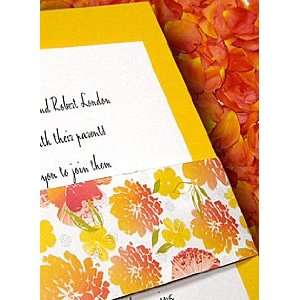  Wedding Invitations Kit: Lemon Yellow with California 