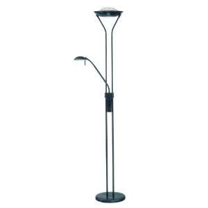 Duality II Torchiere Floor Lamp with Reading Light (Dark Bronze) (71.5 