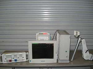 Philips CMS 2000 Patient Monitor Agilent Color Flat screen ECG SPO NBP 