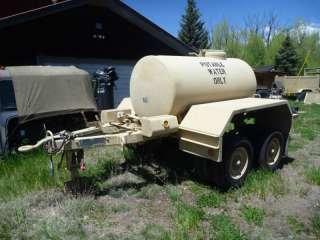  Water Tank Trailer Stainless Military All Terrain Fire Suppression