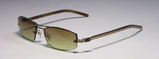 NEW CHROME HEARTS PRE NUP CELEBRITY BROWN/GOLD TEMPLES GREEN LENS 