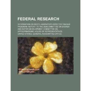  Federal research information on DOEs laboratory directed 
