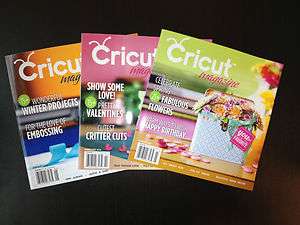 Cricut Magazine 3 Book Lot March, February, January 2012   Cartridge 