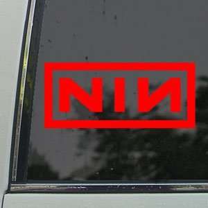  Nine Inch Nails NIN Red Decal Car Truck Window Red Sticker 