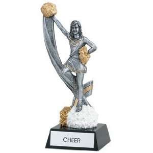  Cheerleading Trophies   7 inches RESIN CHEERLEADING FIGURE 