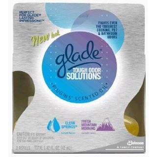 Glade Plugins Scented Oil Two Pack Refills, Fresh Mountain Morning and 