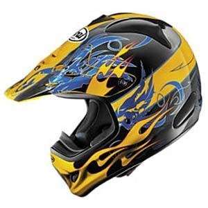  Arai VX Pro III Wing Flame Helmet   Medium/Yellow 