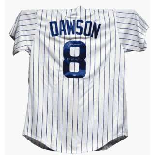  Andre Dawson Autographed Jersey   with 87 NL MVP 