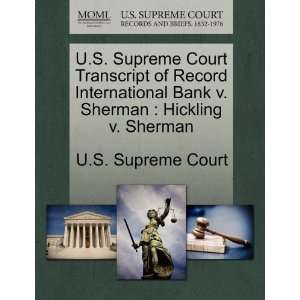  U.S. Supreme Court Transcript of Record International Bank 