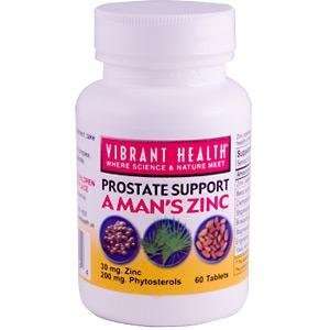  Vibrant Health, A Mans Zinc, 60 Tablets Health 