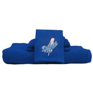  MLB Los Angeles Dodgers Three Piece Embroidered Bath Towel 
