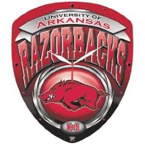    NCAA Arkansas Razorbacks High Definition Clock: Home & Kitchen