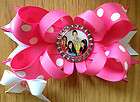 BOUTIQUE NICKELODEON FRESH BEAT BAND HAIR BOW BOTTLE CAP BOW PINK 
