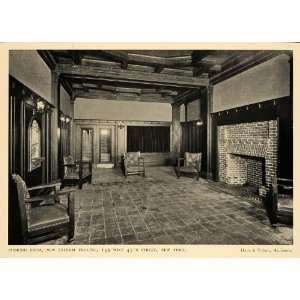 1903 Print New Lyceum Theatre Theater Smoking Room New York Tallant 