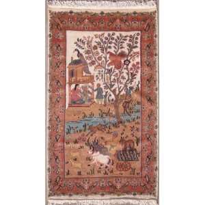  311 x 510 Pak Persian Hunting Shakargha ( Pictorial Rug 