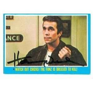   Hand Signed trading card (Happy Days the Fonze) #43