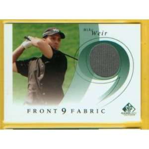   Golf Front 9 Fabric Tournament Worn Shirt Card #F9S MW / PGA Sports