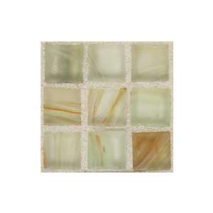 American Olean 13 x 13 Frosted Tranquil Spa Cream/Beige/Almond Glass 