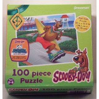 Scooby Doo Scooby Rollerblading at the Beach 100 piece puzzle