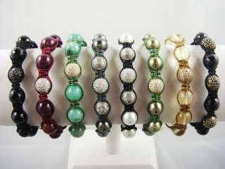 REAL Shamballa Jewels Bracelets!   18k GOLD, DIAMONDS & GEMS  WOW  OR 