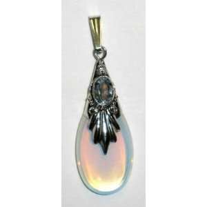  Stunning Opalized Glass and Topaz Pendant: Everything Else