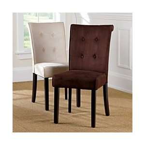 Signature Parsons Dining Chair Microsuede   Chocolate   Improvements 