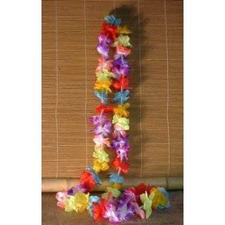 Luau Hawaiian Party Silk Flower Leis/Lei   Luau Party (12 