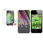 For iPhone 4 4S 4G 4GS G STAR CASE+HOME+CAR CHARGER+PRIVACY GUARD 