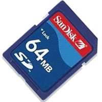 64MB SD Card Sandisk SDSDB 64 or SDSDJ 64 (BQI S)  