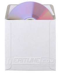 100 White Cardboard 5x5 Inch CD DVD Disc Disk Mailers  