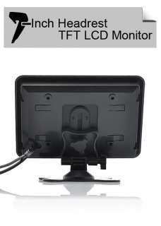 inch Headrest/Stand In Car TFT LCD Monitor Video, car monitor 