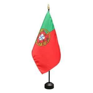  Portugal Flag 8X12 Inch Mounted E Gloss Patio, Lawn 