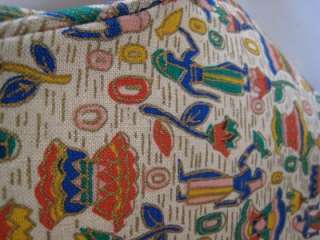 Adorable Vintage 1940s Egyptian Revival Purse Amazing Print Great 