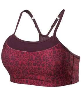 MOVING COMFORT ALEXIS BEET PRINT SPORT BRA ALL SIZE  
