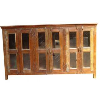 Reclaimed 3 Door Buffet Wood From Old Ships Natural  