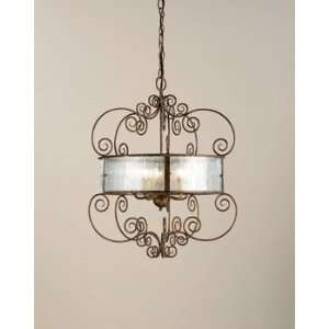 Currey and Company 9655 5 Light Wizard Chandelier, Cupertino Finish