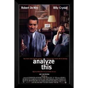  Analyze This FRAMED 27x40 Movie Poster Robert De Niro 