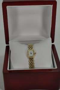 Baume & Mercier Womens 14kYG Diamond Bezel Watch  