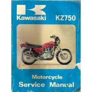   KZ750 Motorcycle Service Manual Kawasaki Heavy Industries Books